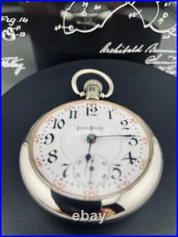 Illinois Bunn Special Pocket Watch 18s 21J in a Swing Out Display Back Case