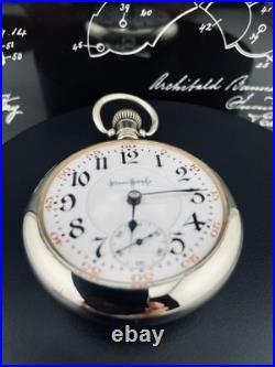 Illinois Bunn Special Pocket Watch 18s 21J in a Swing Out Display Back Case