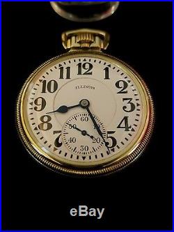 Illinois Bunn special 23 Jewel 60 hour railroad pocket watch (mainliner case)