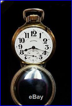 Illinois Bunn special 60 hour railroad pocket watch (mainliner case 16 size)