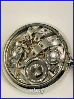 Illinois Burlington 16s 21-Jewel Pocket Watch In A Display Back Case