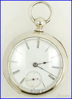 Illinois Columbia vintage pocket watch, 18 size, 11 jewels, heavy WBM case