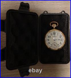Illinois Grade 69, 18s Model 6, 17J Gold P Case 25 Years Pocket Watch Working