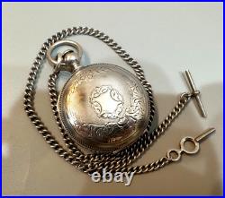 Illinois Maison Coin Silver Hunter Case size 18 Pocket Watch, c 1872-73 Ser#4179