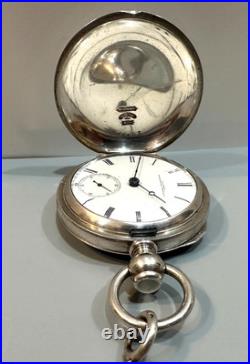 Illinois Maison Coin Silver Hunter Case size 18 Pocket Watch, c 1872-73 Ser#4179