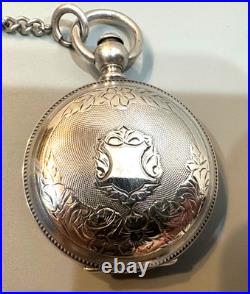 Illinois Maison Coin Silver Hunter Case size 18 Pocket Watch, c 1872-73 Ser#4179