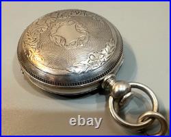 Illinois Maison Coin Silver Hunter Case size 18 Pocket Watch, c 1872-73 Ser#4179