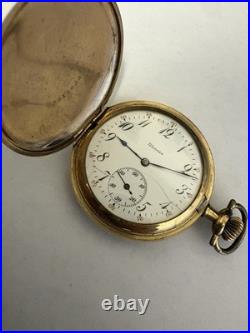 Illinois Pocket Watch 15J Gold Filled Hunter Case Parts Repair Not Running