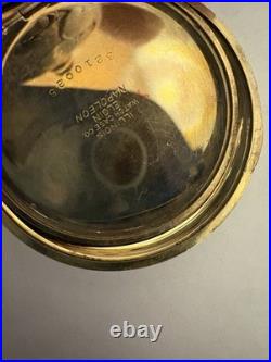 Illinois Pocket Watch 15J Gold Filled Hunter Case Parts Repair Not Running