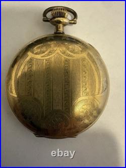Illinois Pocket Watch 15J Gold Filled Hunter Case Parts Repair Not Running