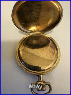 Illinois Pocket Watch 15J Gold Filled Hunter Case Parts Repair Not Running