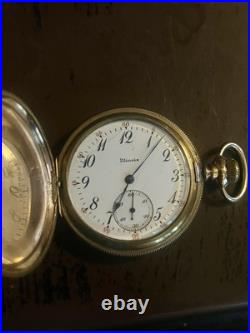 Illinois Pocket Watch 15 Jewels J. Boss Case Serial #2303747 Working