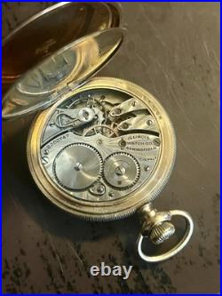 Illinois Pocket Watch 15 Jewels J. Boss Case Serial #2303747 Working