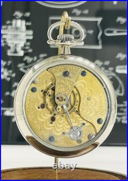 Illinois Pocket Watch 18s 15 Jewels With Display Back Case