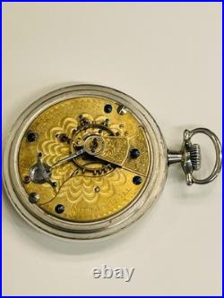 Illinois Pocket Watch 18s 15 Jewels With Display Back Case
