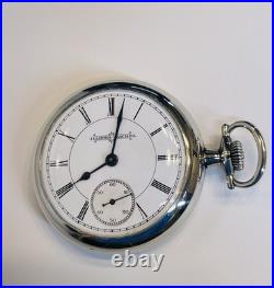 Illinois Pocket Watch 18s 15 Jewels With Display Back Case