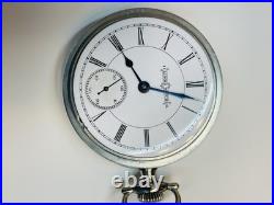 Illinois Pocket Watch 18s 15 Jewels With Display Back Case