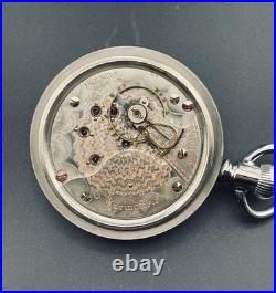 Illinois Pocket Watch 18s Two Tone 17j in a Display Back Case
