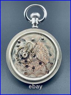 Illinois Pocket Watch 18s Two Tone 17j in a Display Back Case