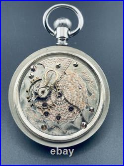 Illinois Pocket Watch 18s Two Tone 17j in a Display Back Case