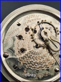 Illinois Pocket Watch 18s Two Tone 17j in a Display Back Case