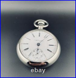 Illinois Pocket Watch 18s Two Tone 17j in a Display Back Case