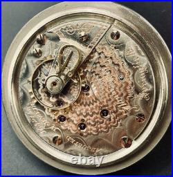 Illinois Pocket Watch 18s Two Tone 17j in a Display Back Case