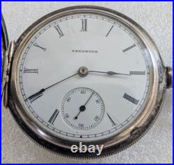 Illinois Pocket Watch 4S 7 Jewels 1886 Silver Case Lever Set Serial#16100