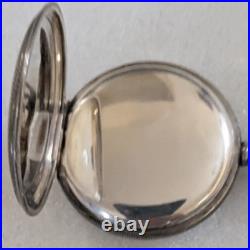 Illinois Pocket Watch 4S 7 Jewels 1886 Silver Case Lever Set Serial#16100