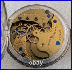 Illinois Pocket Watch 4S 7 Jewels 1886 Silver Case Lever Set Serial#16100