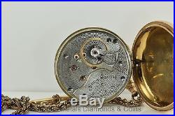Illinois Pocket Watch Bunn Special 21 J Size 18 Model 6 1730113 Gold Filled Case