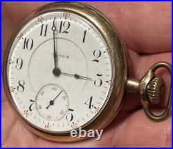 Illinois Pocket Watch Grade 303 15j c. 1912 Dueber GF Case Works Well