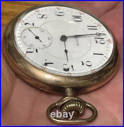 Illinois Pocket Watch Grade 303 15j c. 1912 Dueber GF Case Works Well