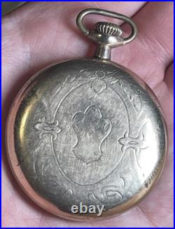 Illinois Pocket Watch Grade 303 15j c. 1912 Dueber GF Case Works Well