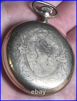 Illinois Pocket Watch Grade 303 15j c. 1912 Dueber GF Case Works Well