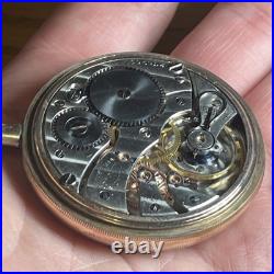 Illinois Pocket Watch Grade 303 15j c. 1912 Dueber GF Case Works Well