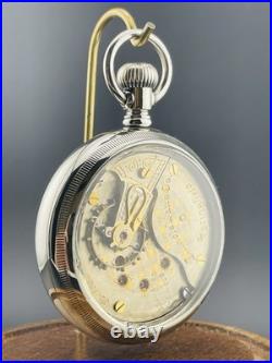 Illinois Pocket Watch Two Tone 18s 17 Jewels Display Back Case
