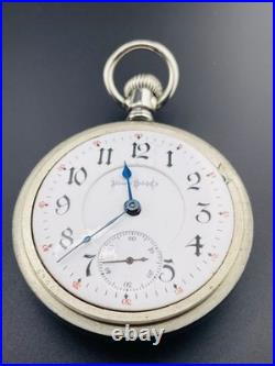 Illinois Pocket Watch Two Tone 18s 17 Jewels Display Back Case