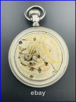 Illinois Pocket Watch Two Tone 18s 17 Jewels Display Back Case