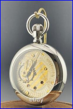 Illinois Pocket Watch Two Tone 18s 21jewels Display Back Case