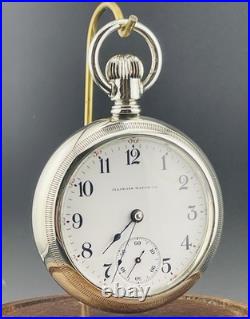 Illinois Pocket Watch Two Tone 18s 21jewels Display Back Case