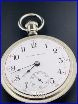 Illinois Pocket Watch Two Tone 18s 21jewels Display Back Case