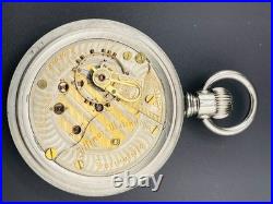 Illinois Pocket Watch Two Tone 18s 21jewels Display Back Case