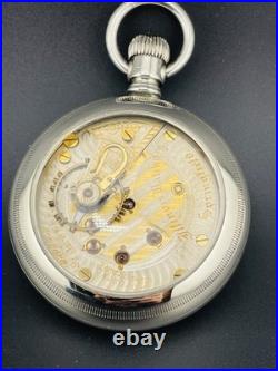 Illinois Pocket Watch Two Tone 18s 21jewels Display Back Case
