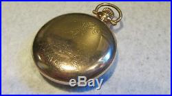 Illinois RR Dial 16s 17J Adjusted Pocket Watch Fahys RR Gold Filled Case Runs