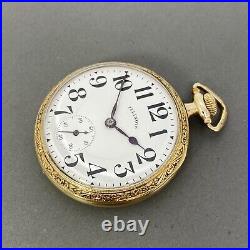 Illinois Sangamo 21j 16s Pocket Watch ca. 1912 Fantastic Art Nouveau Case NICE