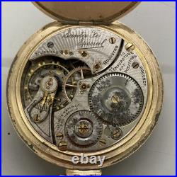 Illinois Santa Fe Special 21 Jewel Gold Filled Full Hunter Manual Pocket Watch