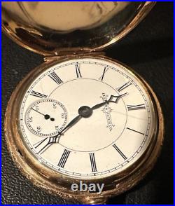 Illinois Size 18 Hunter Case Pocket Watch 1888, In Exl. Condition