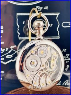 Illinois Stewart Special 16s Pocket Watch 19 J in a Swing Out Display Back Case
