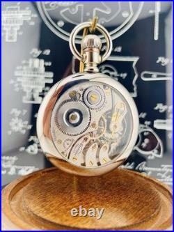 Illinois Stewart Special 16s Pocket Watch 19 J in a Swing Out Display Back Case